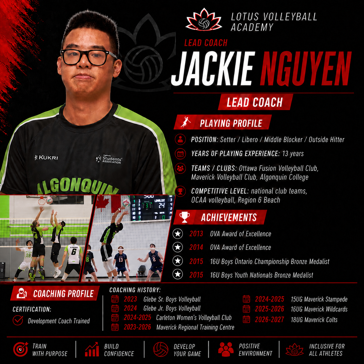 Jackie Nguyen – Lead Coach, Lotus Volleyball Academy